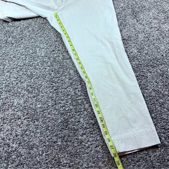 J Jill Pants Womens Cream Corduroy Stretch Waist Straight Leg Mid Rise Size 18 - Picture 3 of 8